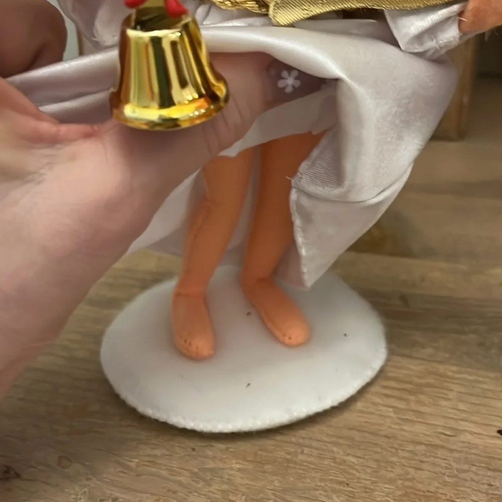Annalee “Get Your Wings Angel” Holiday Decor Bell 9”